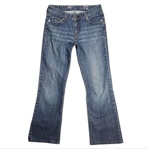 Levi's Low Rise Tilted Waist Boot Cut Blue Jeans SZ 2S